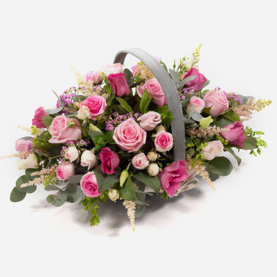 Pink Sensation - A sensational treat for anyone! This luxurious basket goes one step further with a selection of flowers that promises to impress your recipient!
