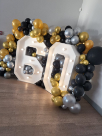 Light up number hire - 4ft number hire